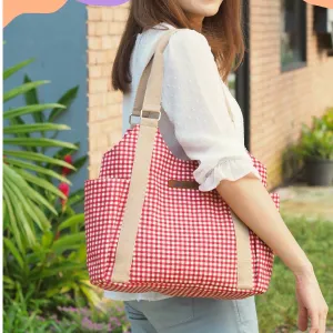Handmade T-Shirt Style Shoulder Tote Bag - Chic Design in Unique Fabrics - Lightweight and Stylish