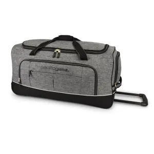 Hawaiian Keystone 30-Inch Wheeled Duffel - Gray 2 Wheels
