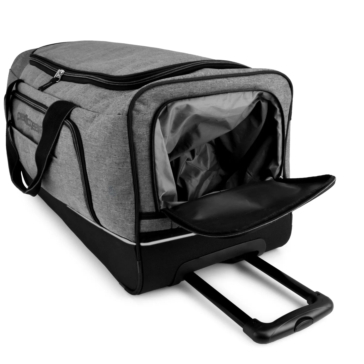Hawaiian Keystone 30-Inch Wheeled Duffel - Gray 2 Wheels