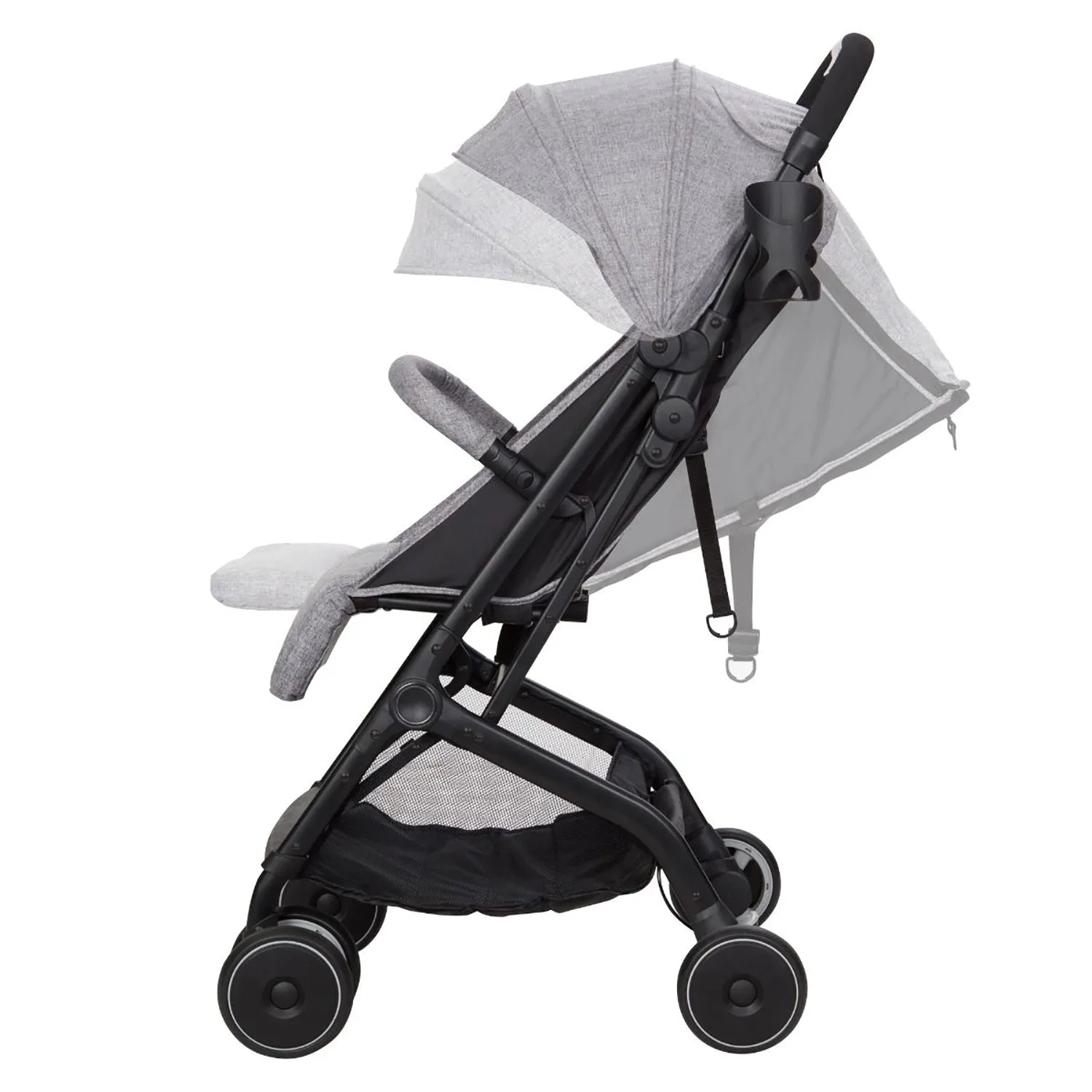 Hawaiian Portable Baby Stroller, Black 4 Wheeled