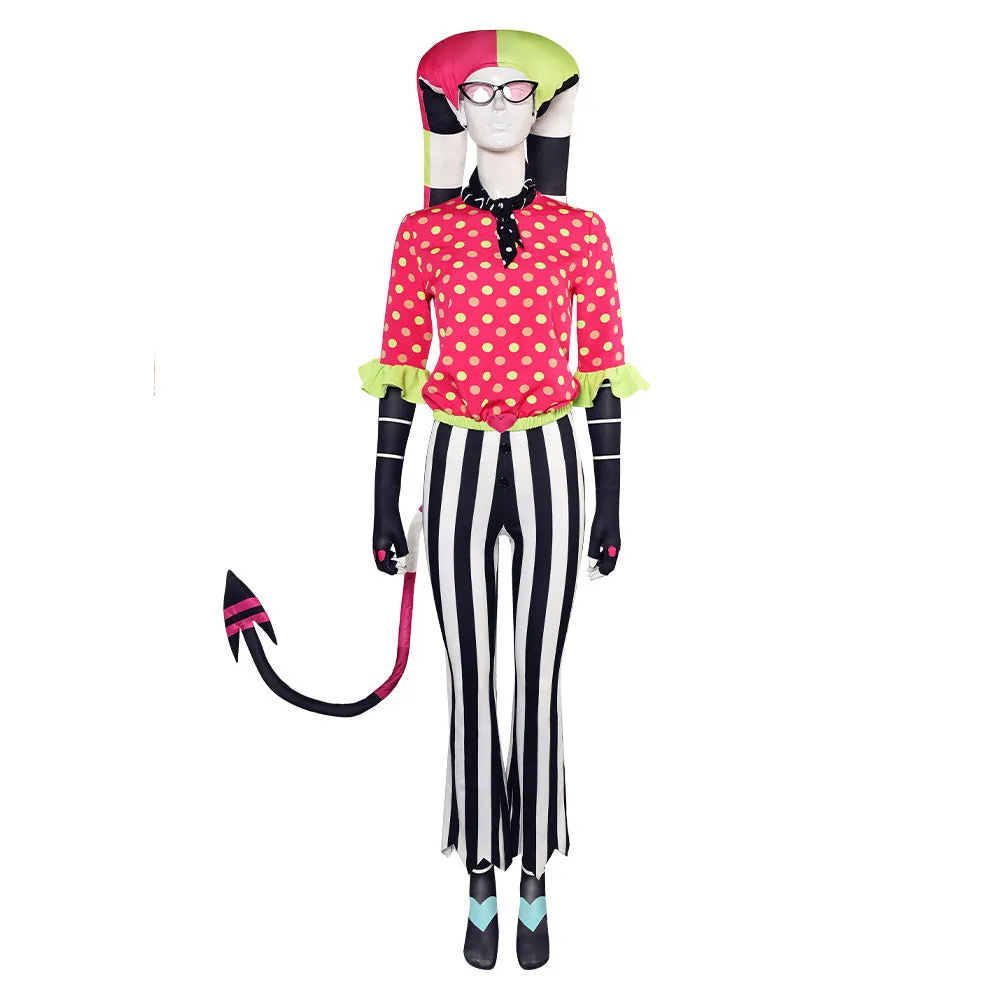 Helluva Boss Season 2 Fizzarolli Polka Dot Set Cosplay Costume Outfits Halloween Carnival Suit