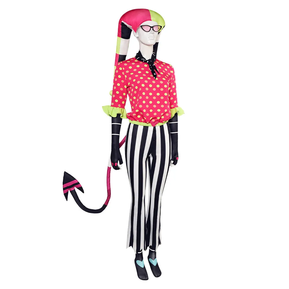 Helluva Boss Season 2 Fizzarolli Polka Dot Set Cosplay Costume Outfits Halloween Carnival Suit