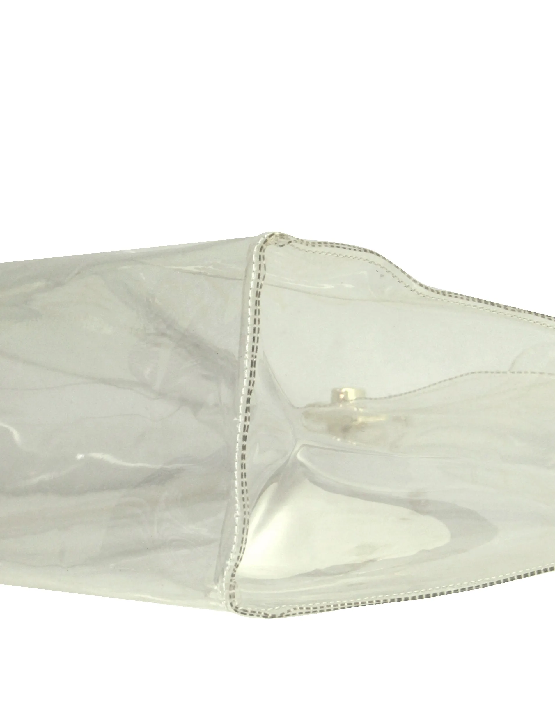 Hermes Clear Transparent Vinyl Souvenir De L'Exposition Kelly Bag