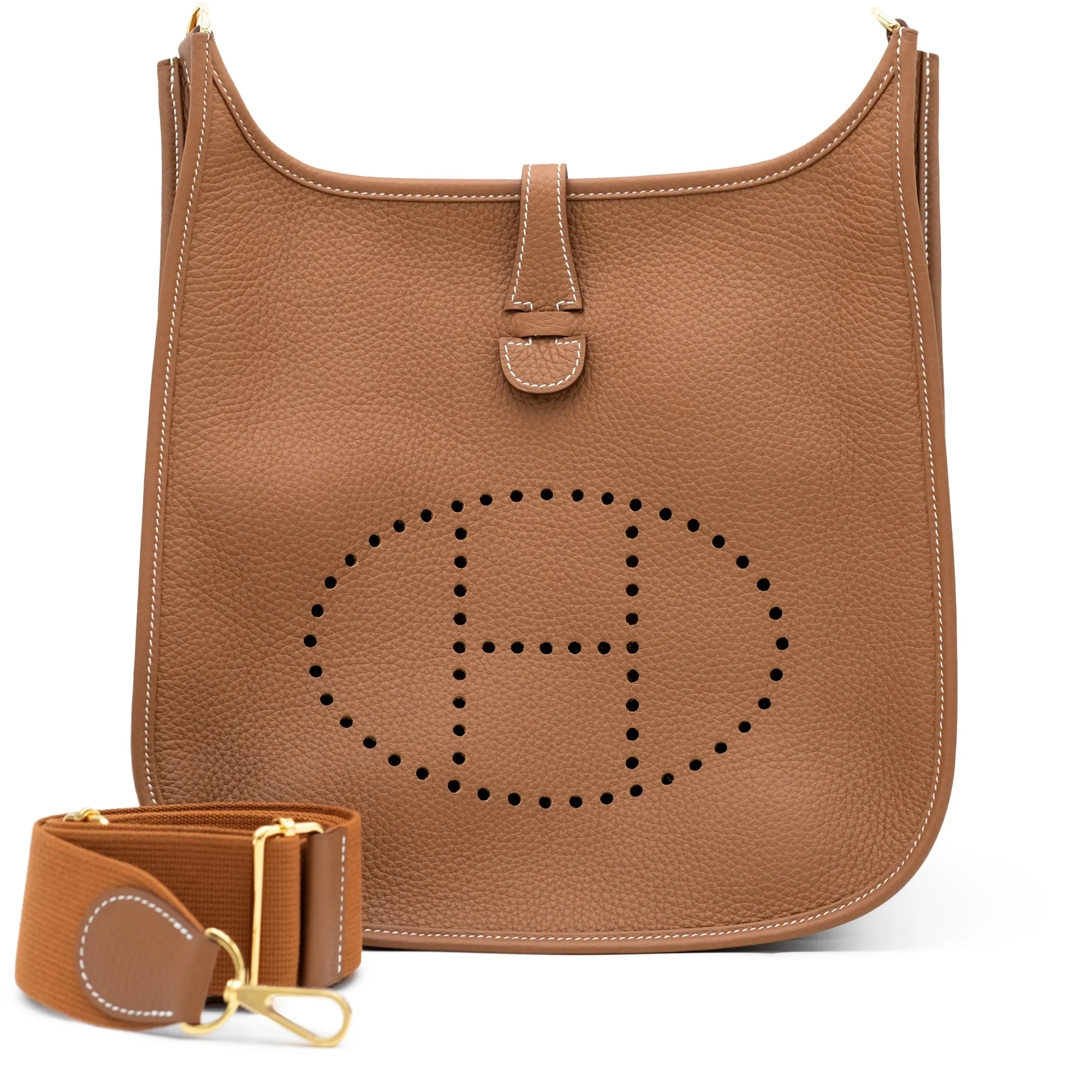 Hermès Evelyne III PM Gold Clemence Silver Palladium Hardware