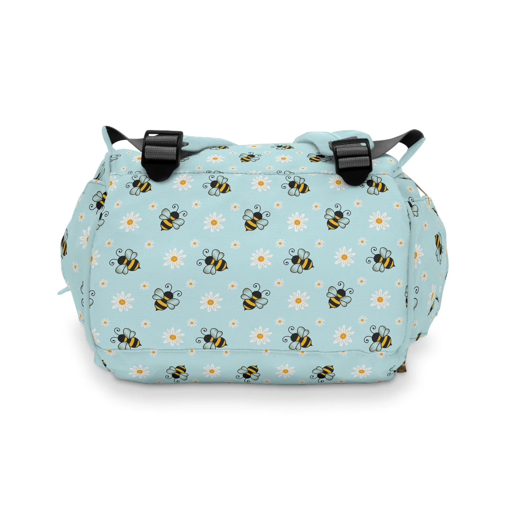 Honey Bee Diaper Backpack - Eco-Friendly & Stylish Baby Bag with Buzzing Bee Motifs, Perfect for Nature-Loving Parents