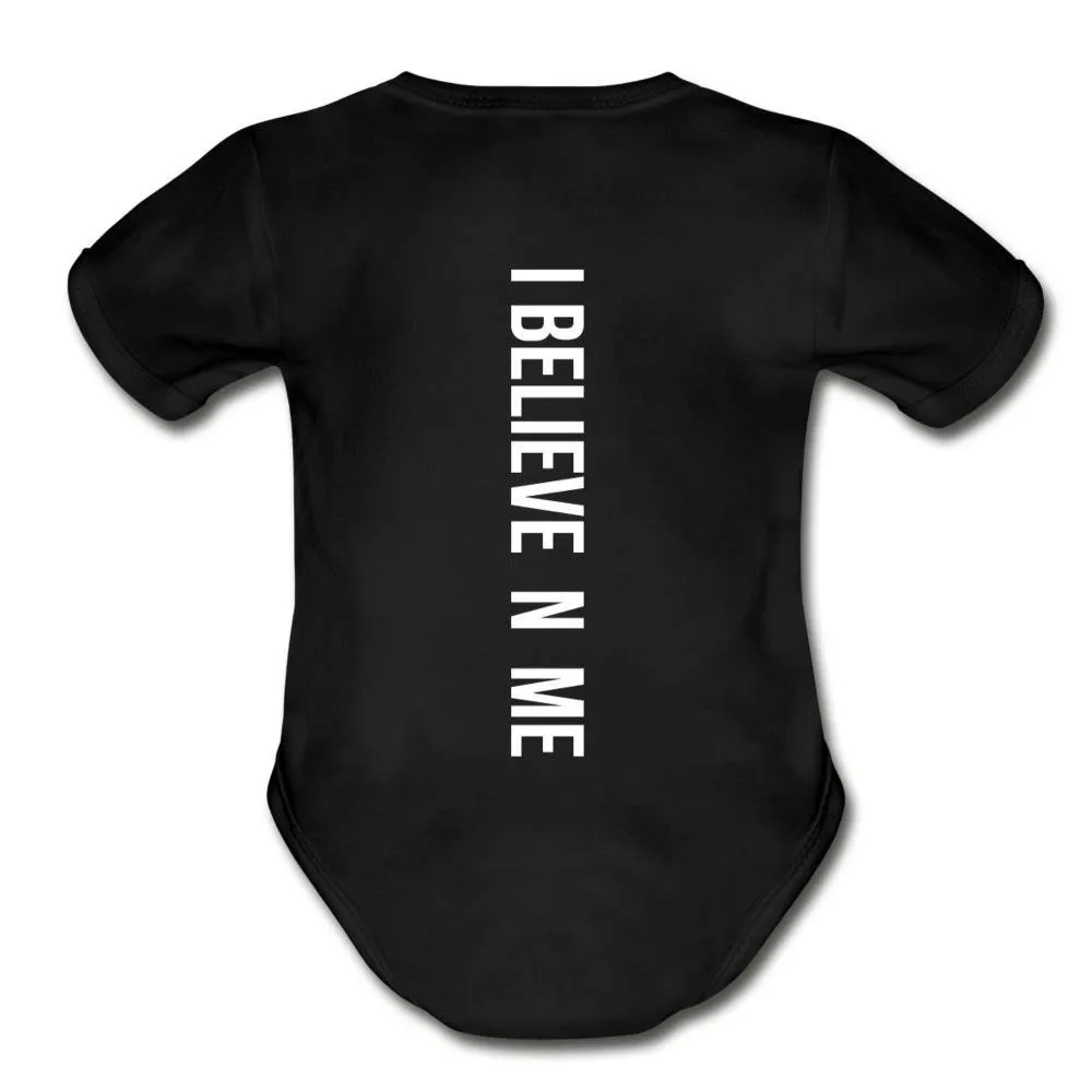 I Believe in Me Organic Short Sleeve Baby Bodysuit