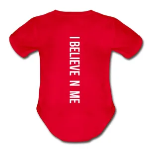 I Believe in Me Organic Short Sleeve Baby Bodysuit