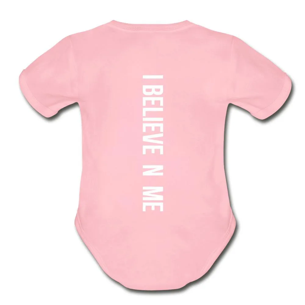 I Believe in Me Organic Short Sleeve Baby Bodysuit