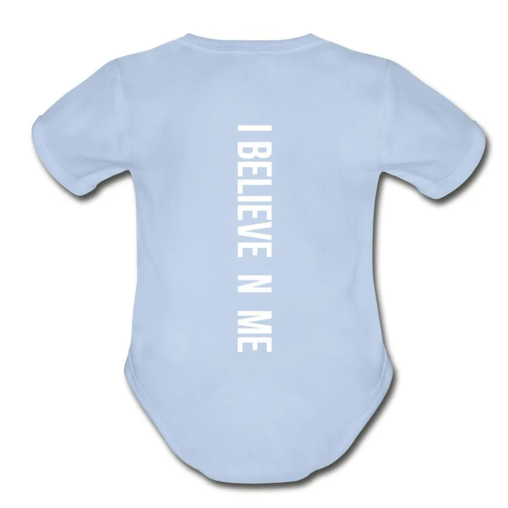 I Believe in Me Organic Short Sleeve Baby Bodysuit