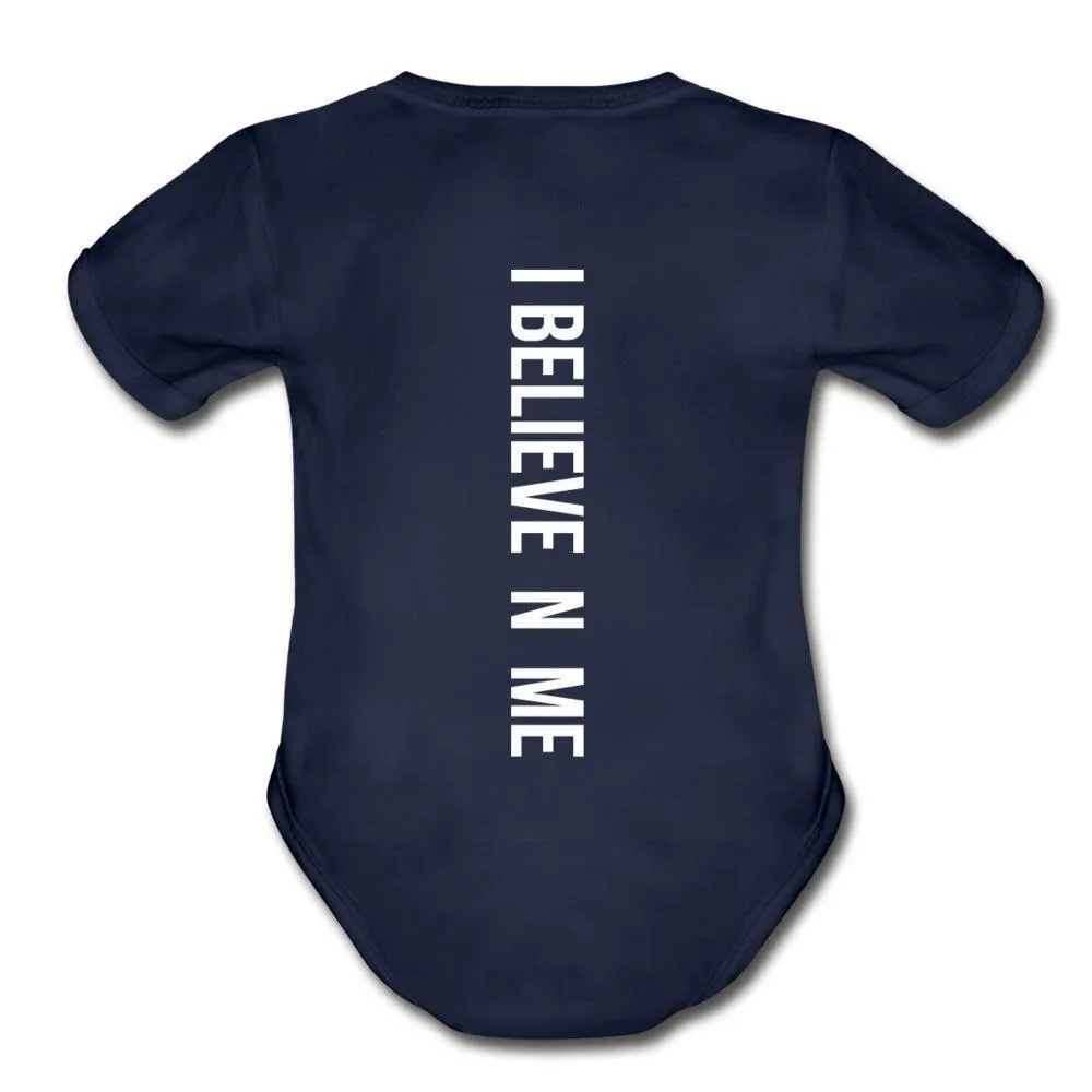 I Believe in Me Organic Short Sleeve Baby Bodysuit
