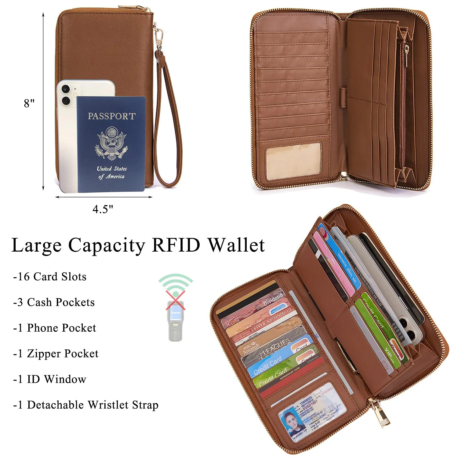 Idesort Crossbody Bags for Women, Leather Hobo Bag