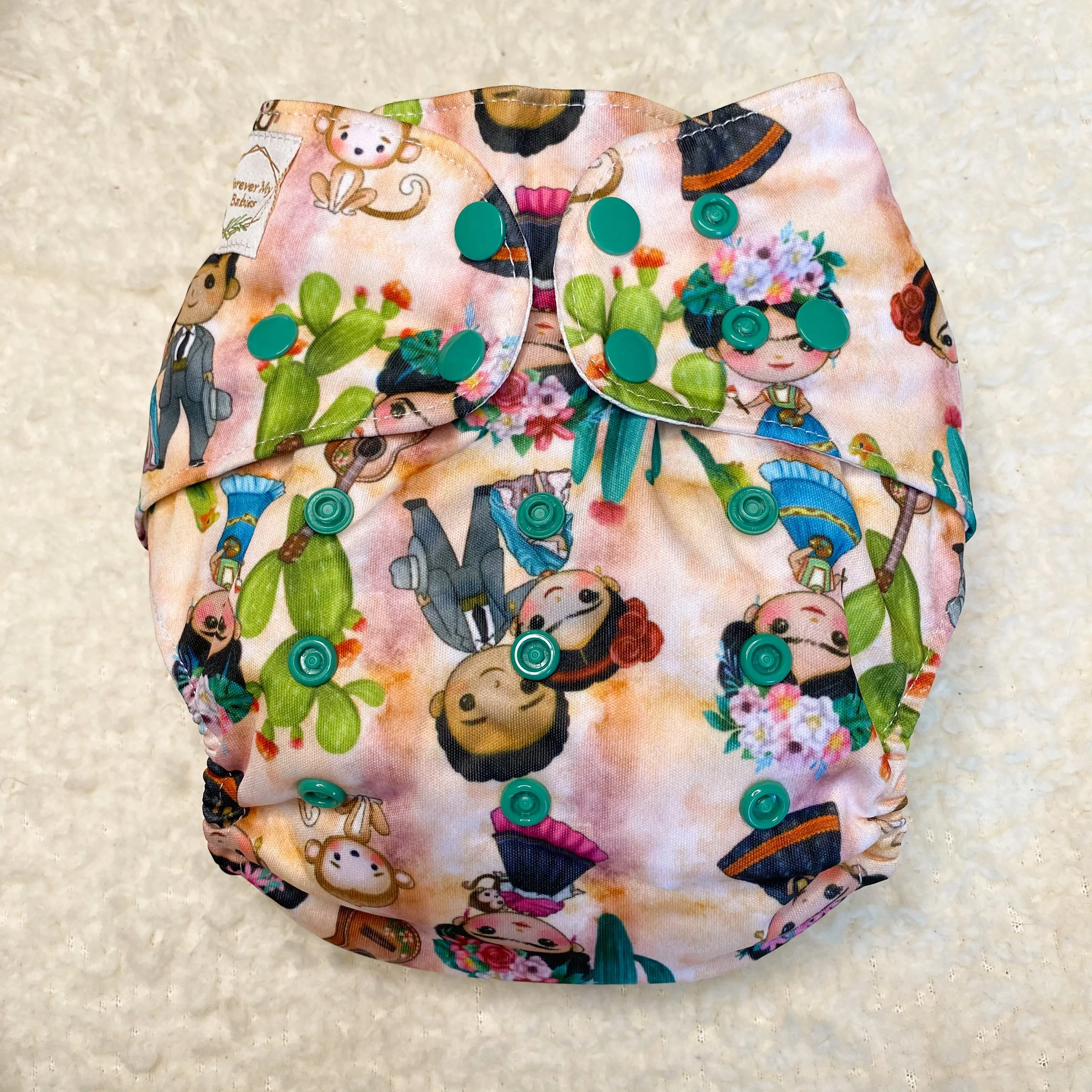 IN-STOCK Forever My Babies Cloth Diaper - Frida Kahlo