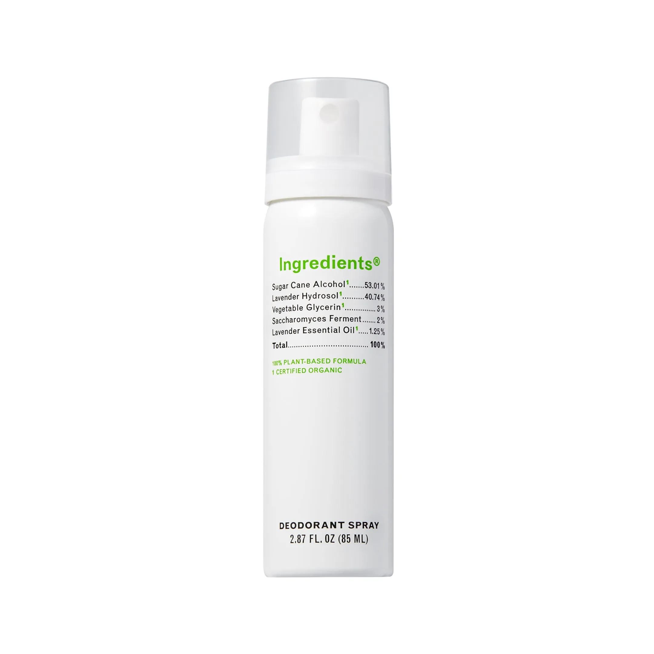 INGREDIENTS Deodorant Spray