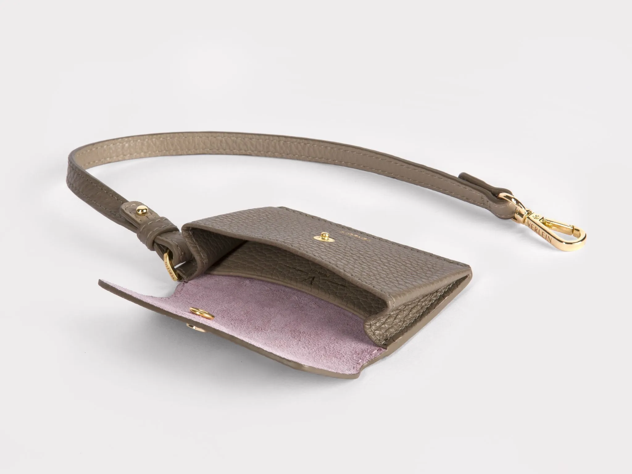 Inés Coin Purse, Taupe / Orchid