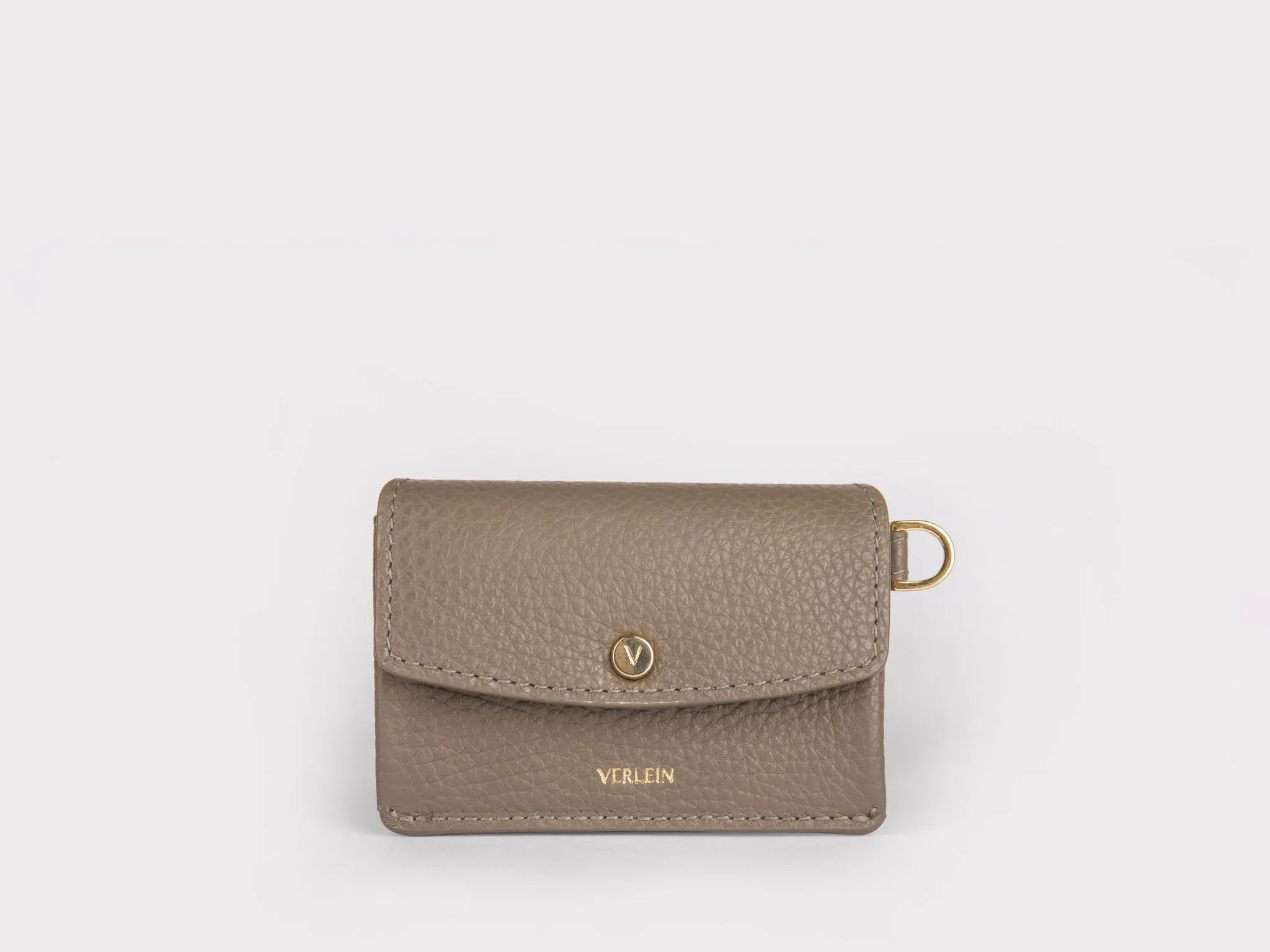 Inés Coin Purse, Taupe / Orchid