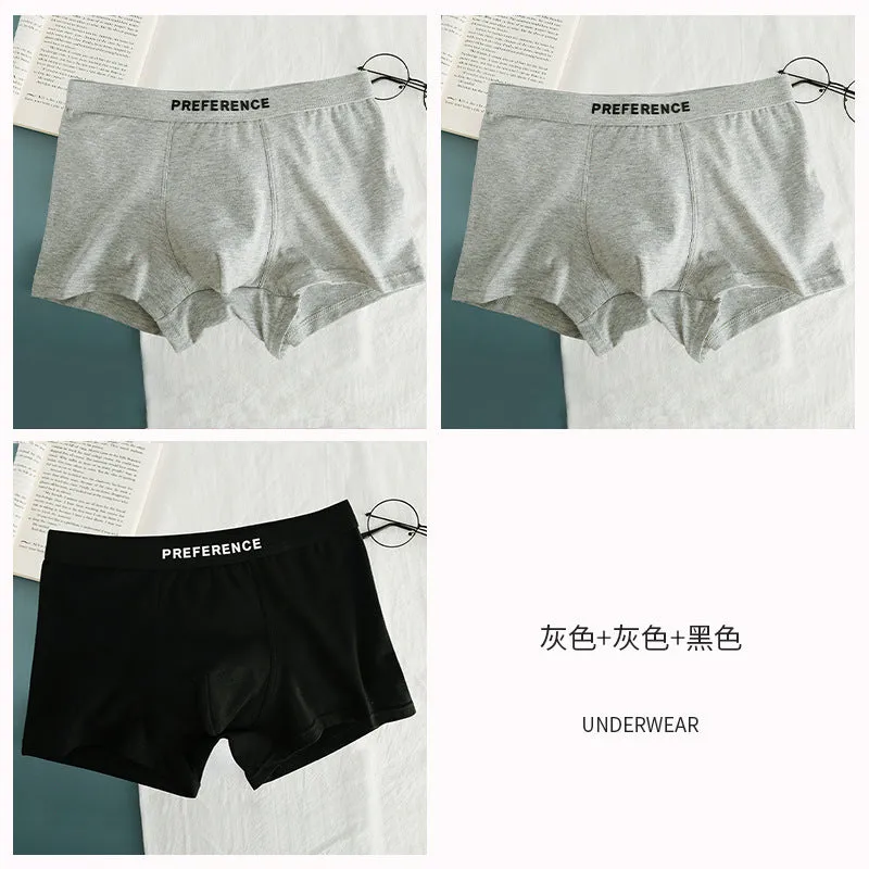 INSTOCK-Men's cotton boxer briefs breathable