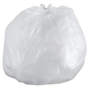Inteplast, 56 gallon, 43x48, 16 mic., Natural Trash Bags