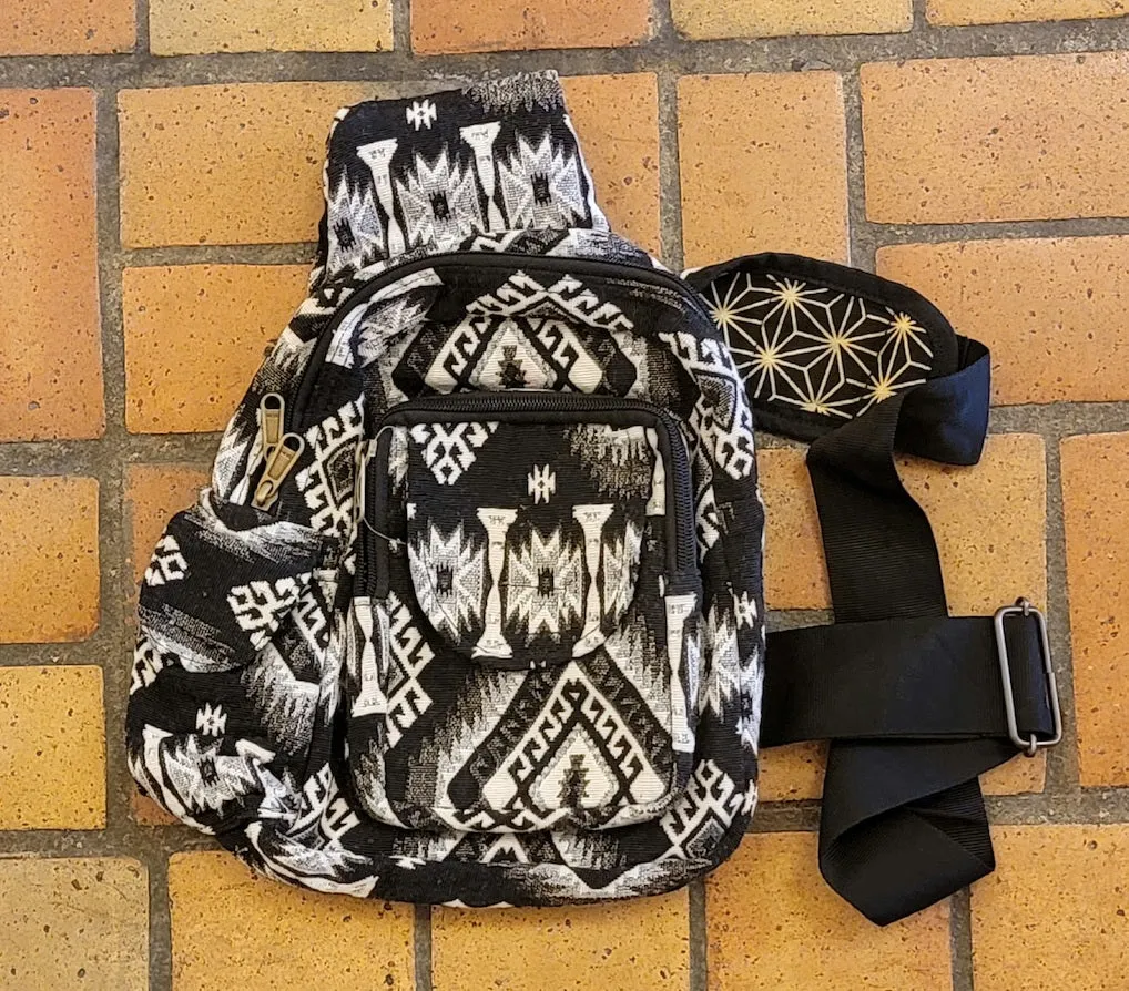 Jackard Shoulder Bag / Backpack