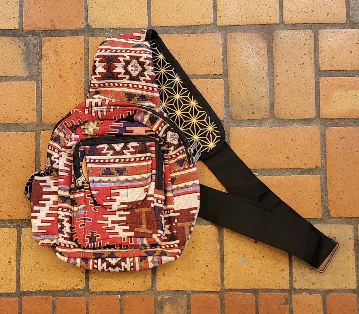 Jackard Shoulder Bag / Backpack