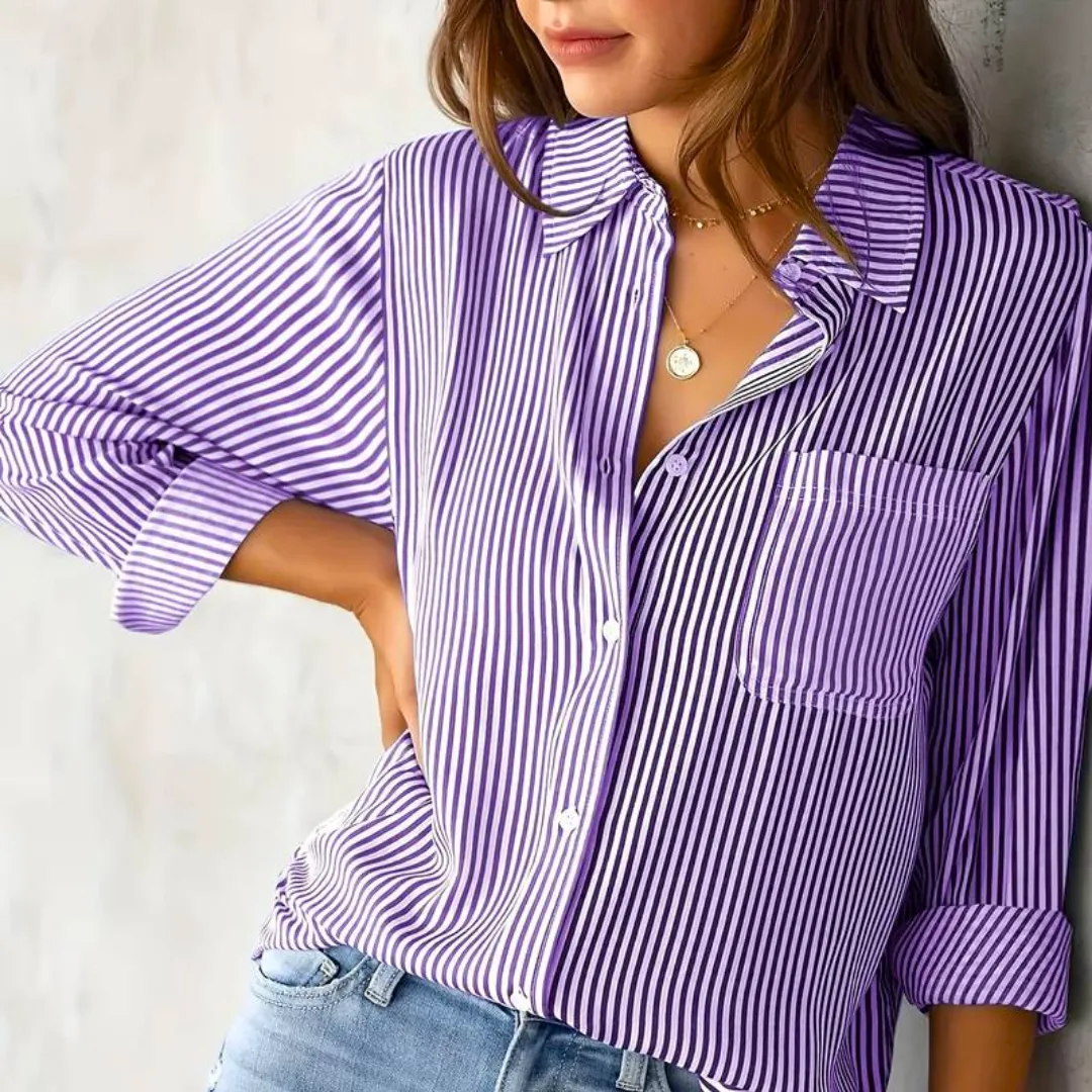 Jet | Casual striped women's blouse