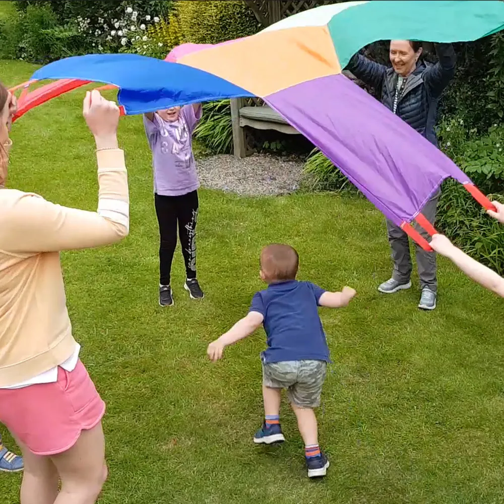 Junior Sunflower Parachute & Junior Rainbow Wave Twin Pack