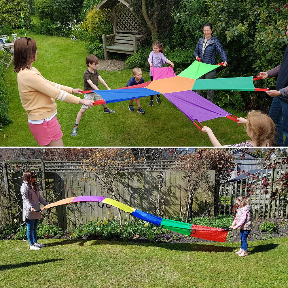 Junior Sunflower Parachute & Junior Rainbow Wave Twin Pack
