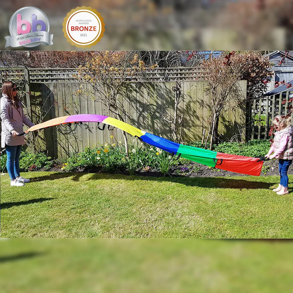 Junior Sunflower Parachute & Junior Rainbow Wave Twin Pack