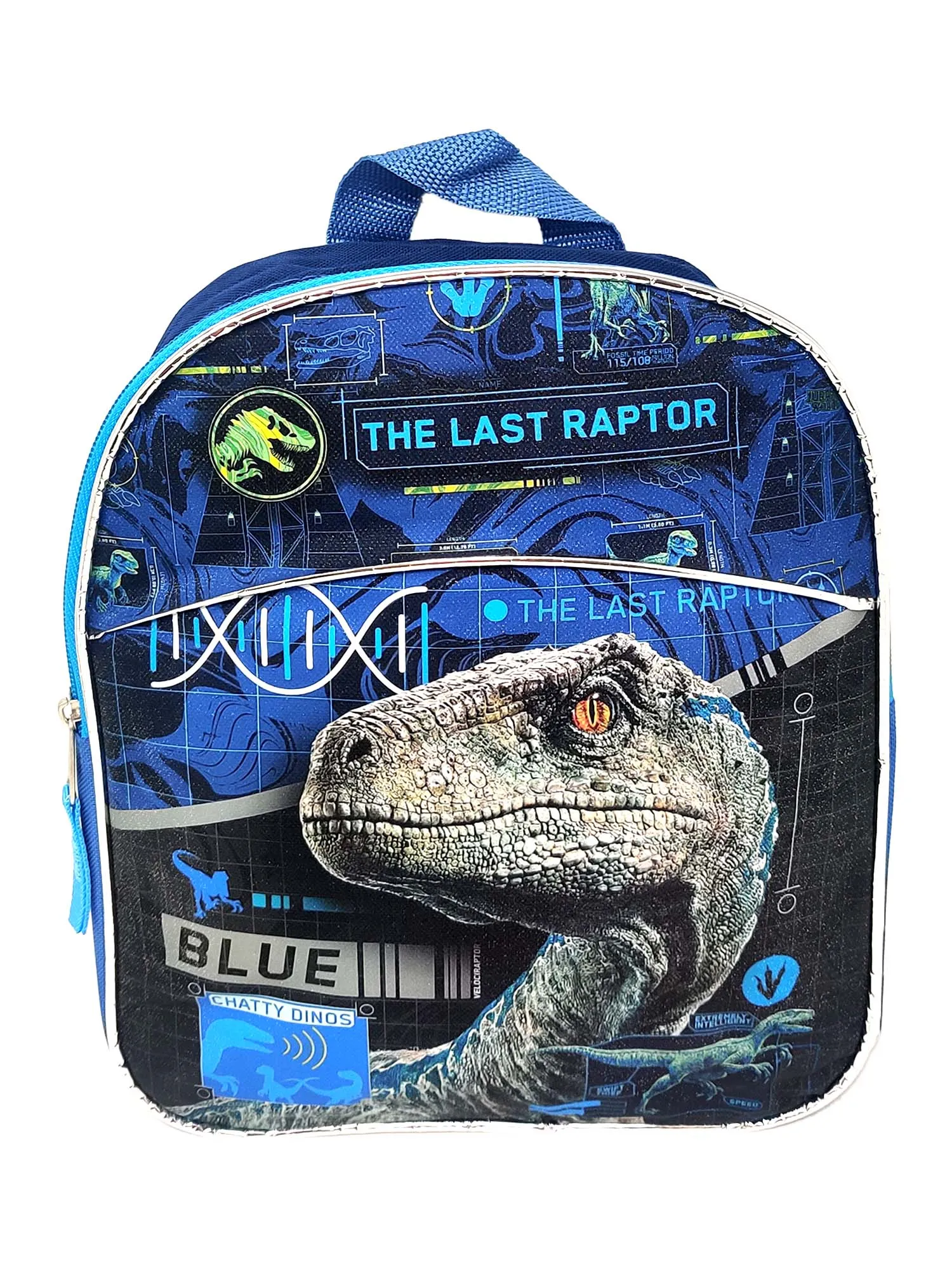 Jurassic World Mini Backpack 11" Boys The Last Raptor & Sliding Pencil Case Set