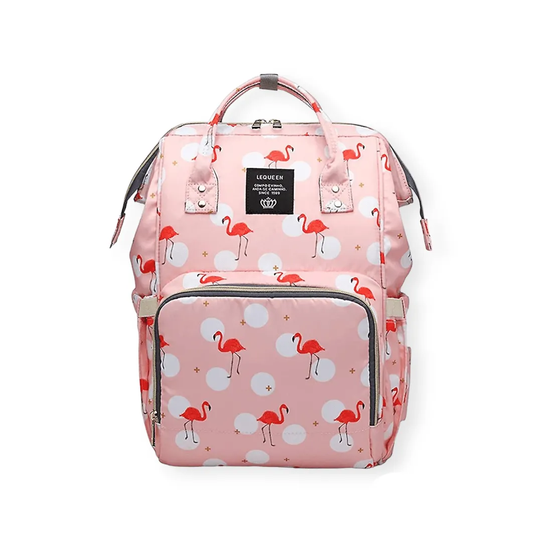 Kangu Babby Stylish Diaper Bag Flamingo Pink