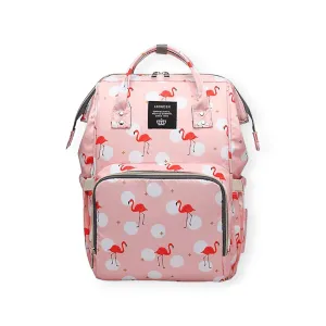 Kangu Babby Stylish Diaper Bag Flamingo Pink