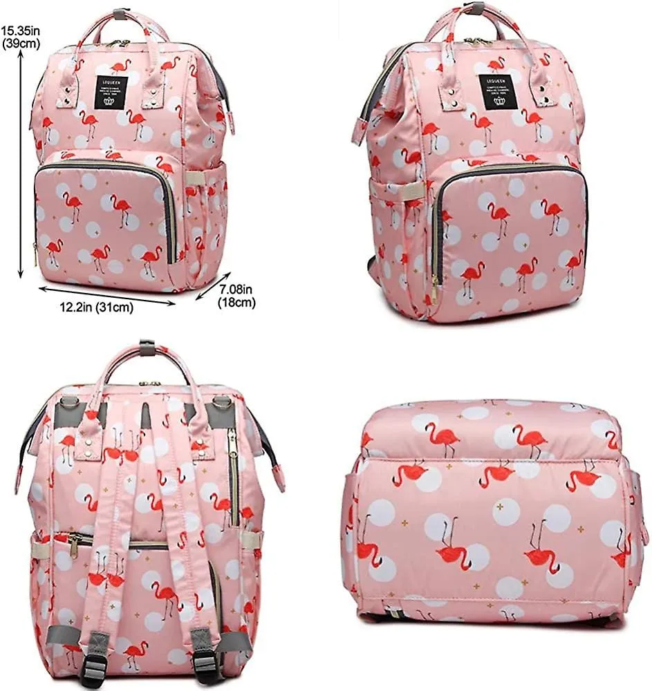 Kangu Babby Stylish Diaper Bag Flamingo Pink