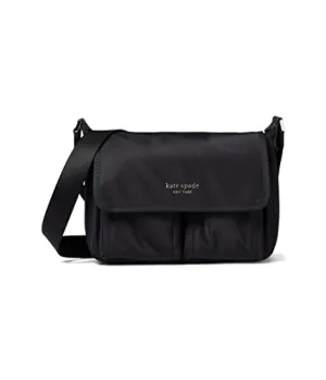 kate spade new york Sam The Little Better Nylon Medium Messenger Black One Size