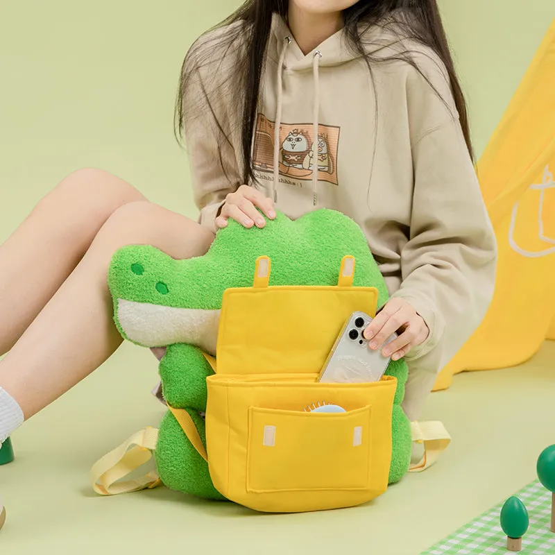 Kawaii Green Small Crocodile Doll Backpack