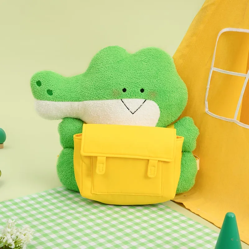 Kawaii Green Small Crocodile Doll Backpack