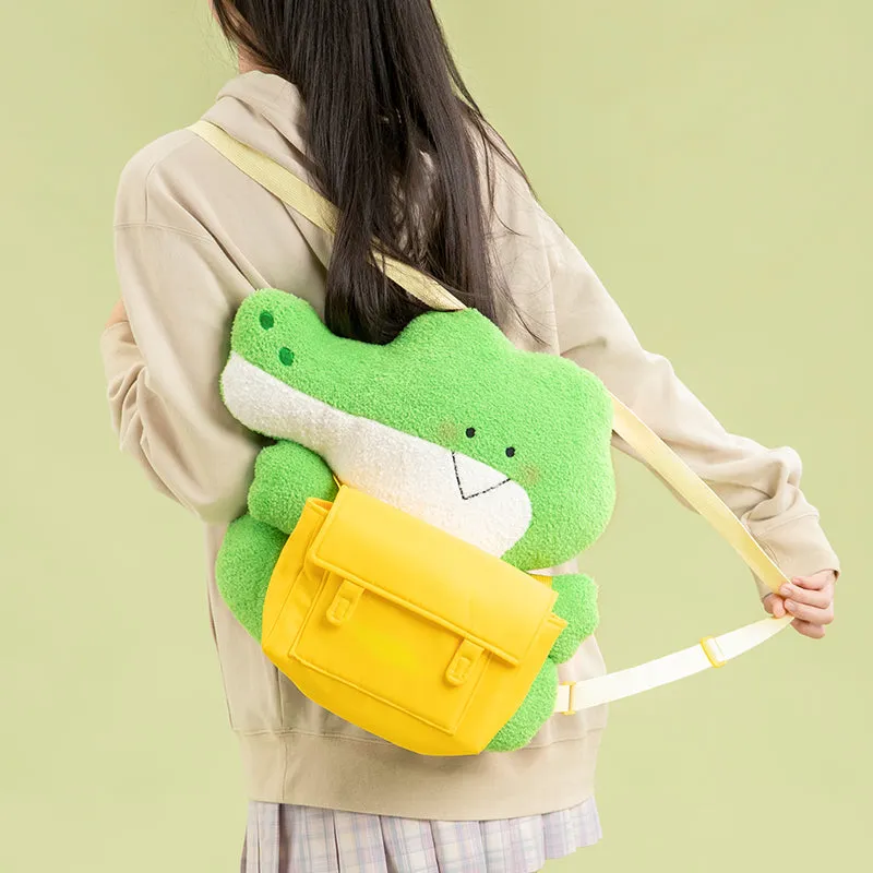 Kawaii Green Small Crocodile Doll Backpack