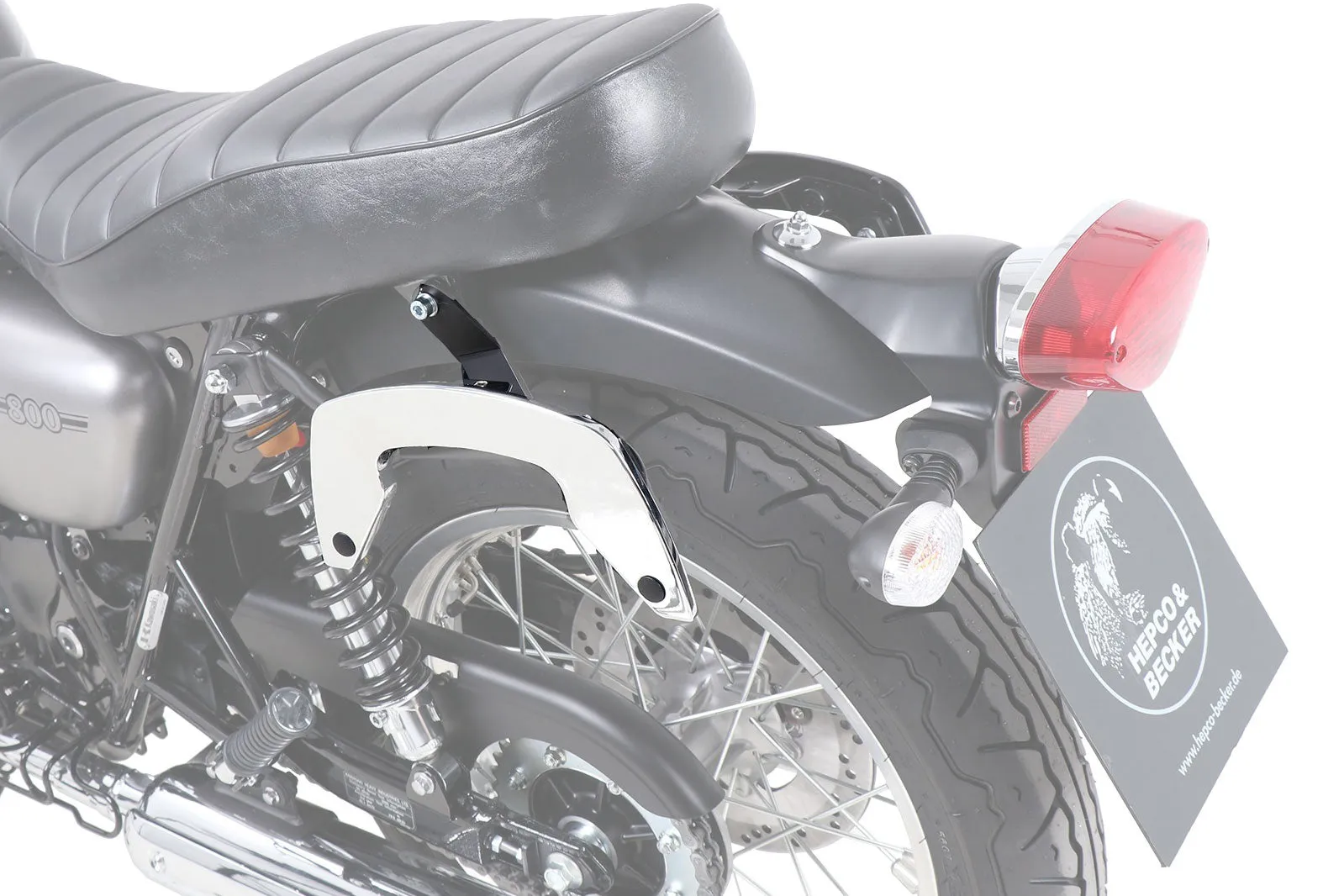 Kawasaki W800 Street/Cafe Side Carrier - C-Bow Soft Bag Carrier