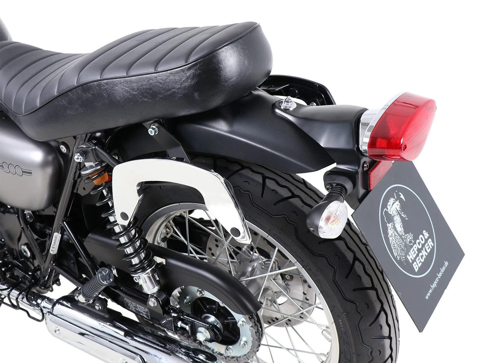 Kawasaki W800 Street/Cafe Side Carrier - C-Bow Soft Bag Carrier