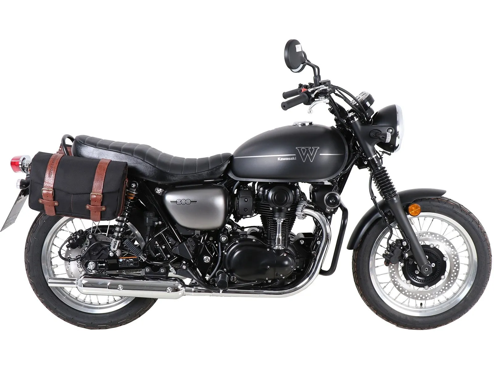 Kawasaki W800 Street/Cafe Side Carrier - C-Bow Soft Bag Carrier