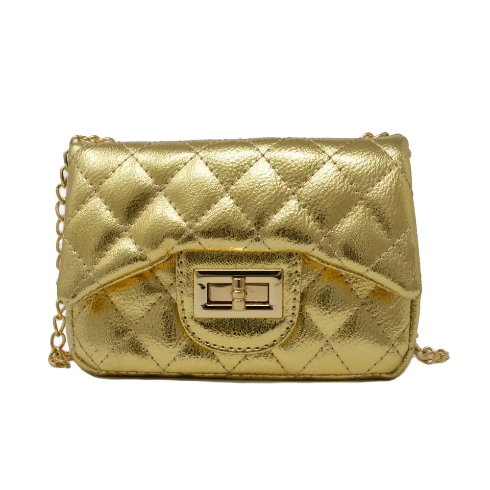 Kids Metallic Classic Mini Purse - Gold