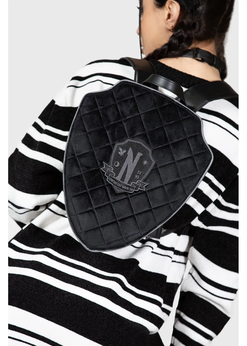 Killstar Wednesday  Not Friends Material Backpack Black