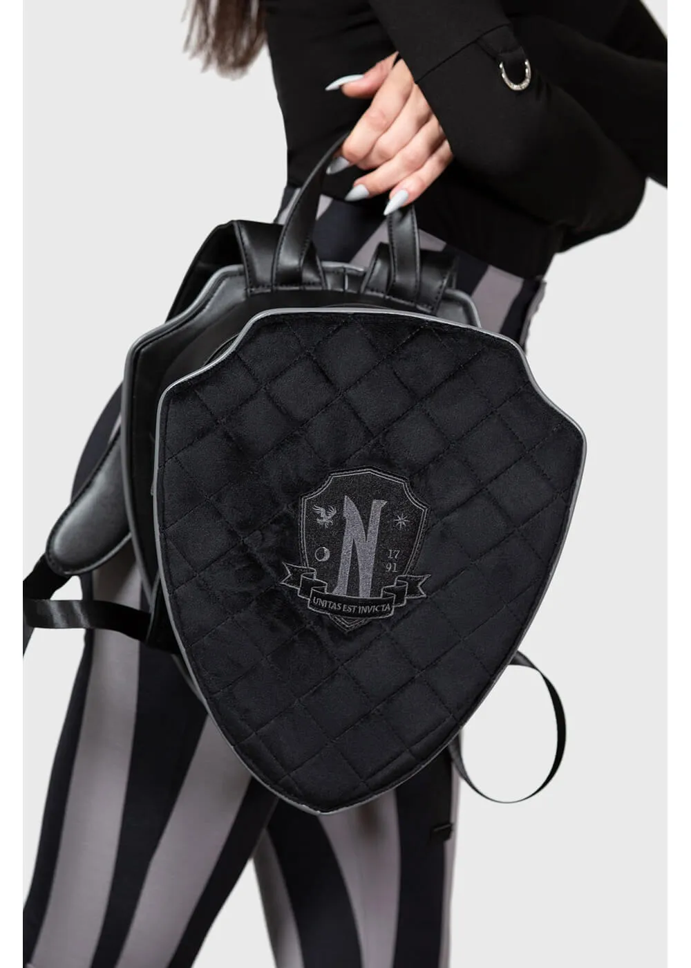 Killstar Wednesday  Not Friends Material Backpack Black