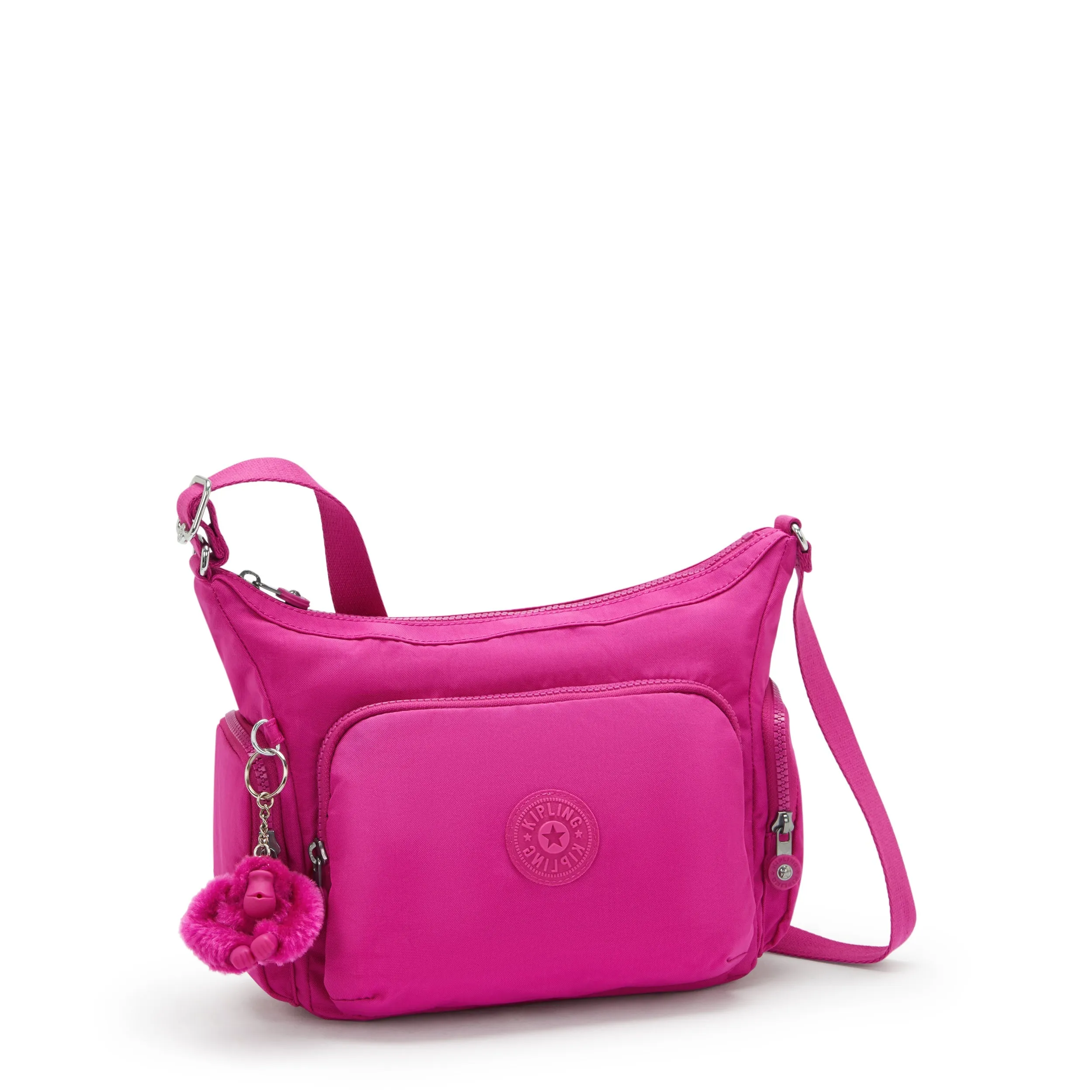 Kipling Gabb S Glowing Fuchsia Medium Crossbody I4493-3KU