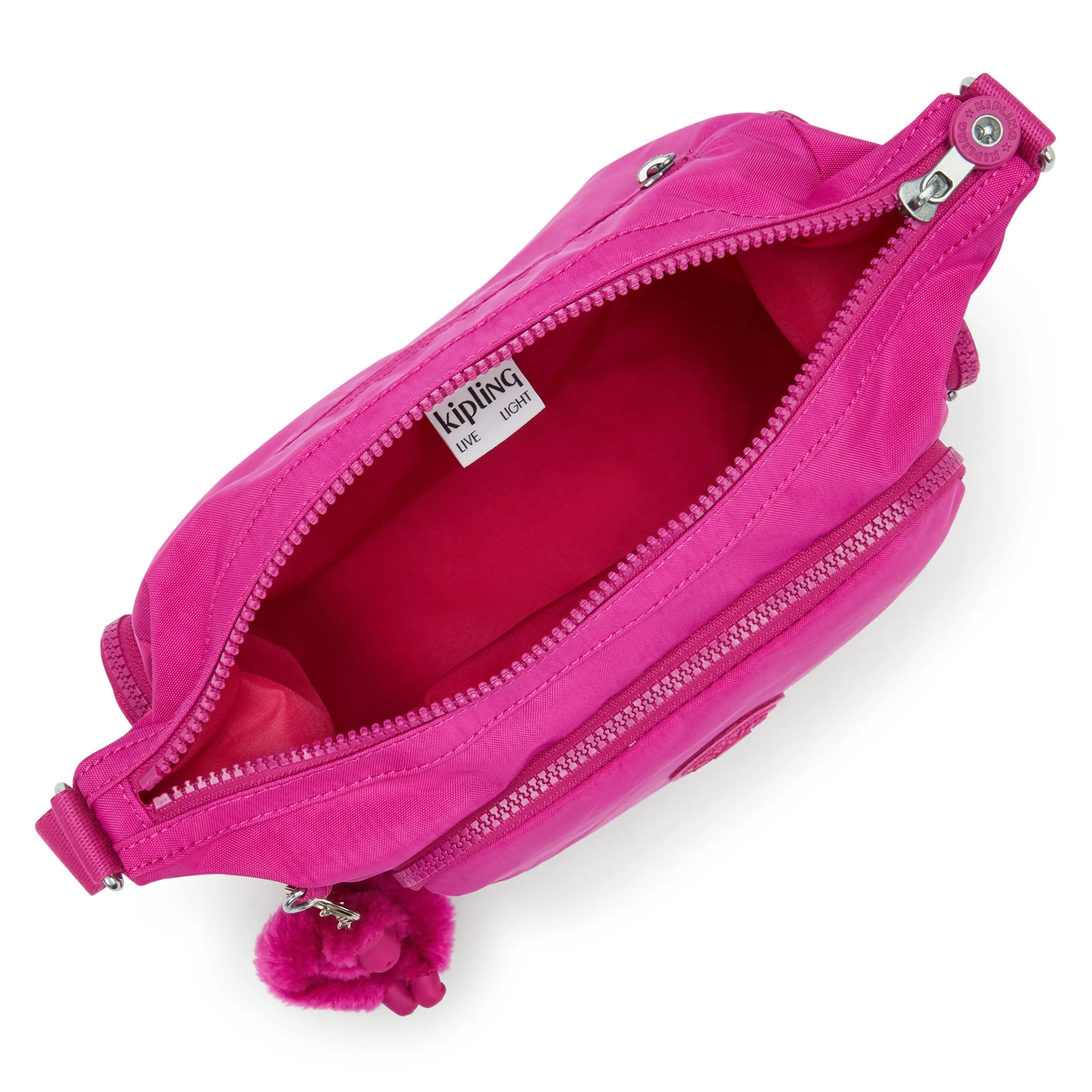 Kipling Gabb S Glowing Fuchsia Medium Crossbody I4493-3KU