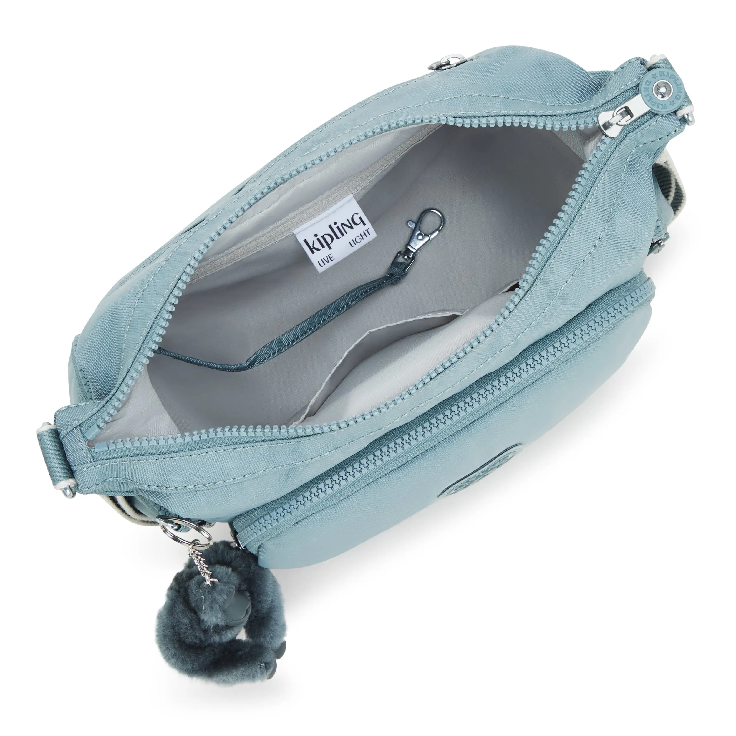 Kipling Gabb S Relaxed Grey Medium Crossbody I4493-3NL