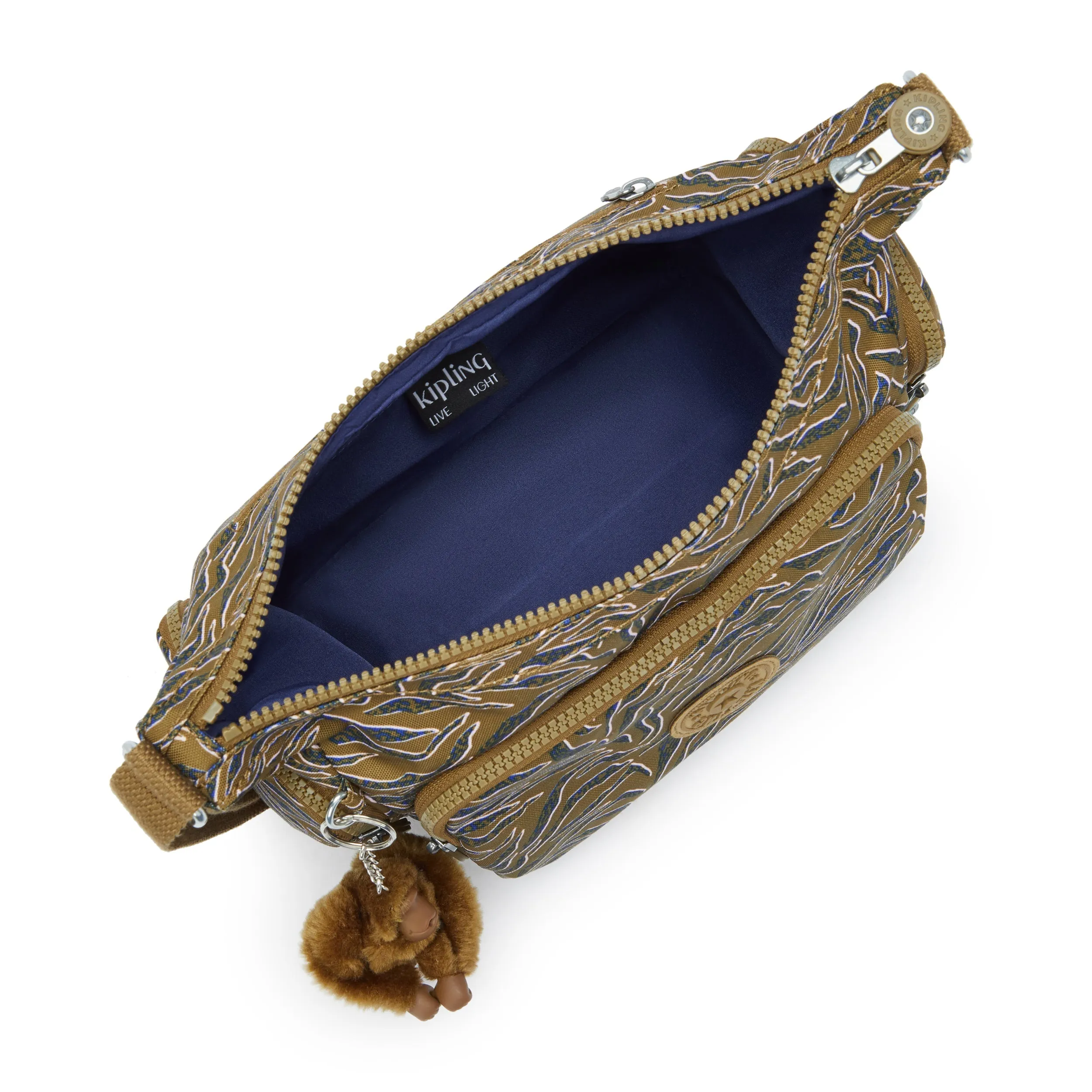 Kipling Gabb S Undersea Leaves Medium Crossbody Bag I6607-1PR