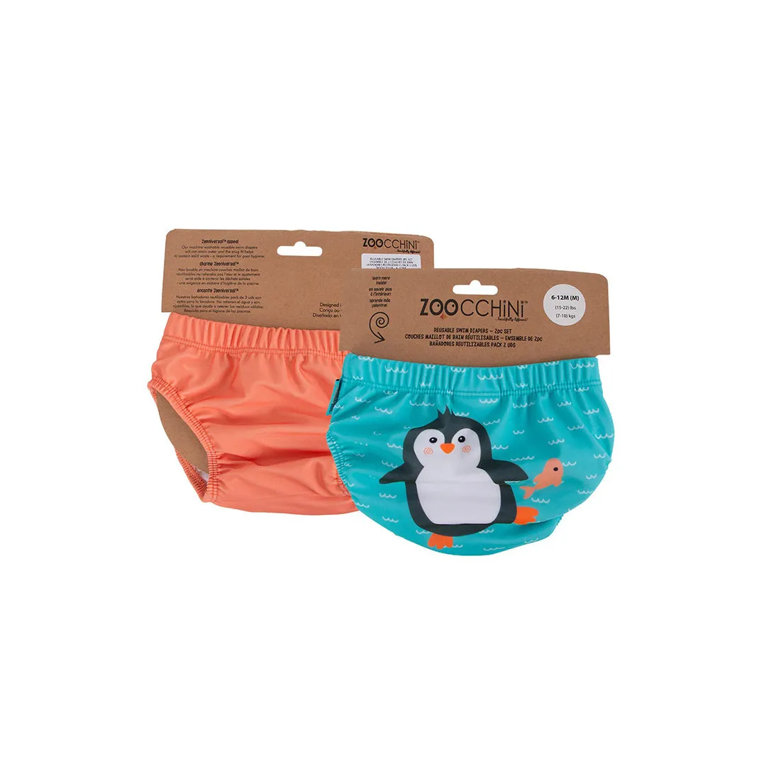 Knit Swim Diaper 2-Pc Set – Eco-Friendly, Reusable, UPF 50 Protection