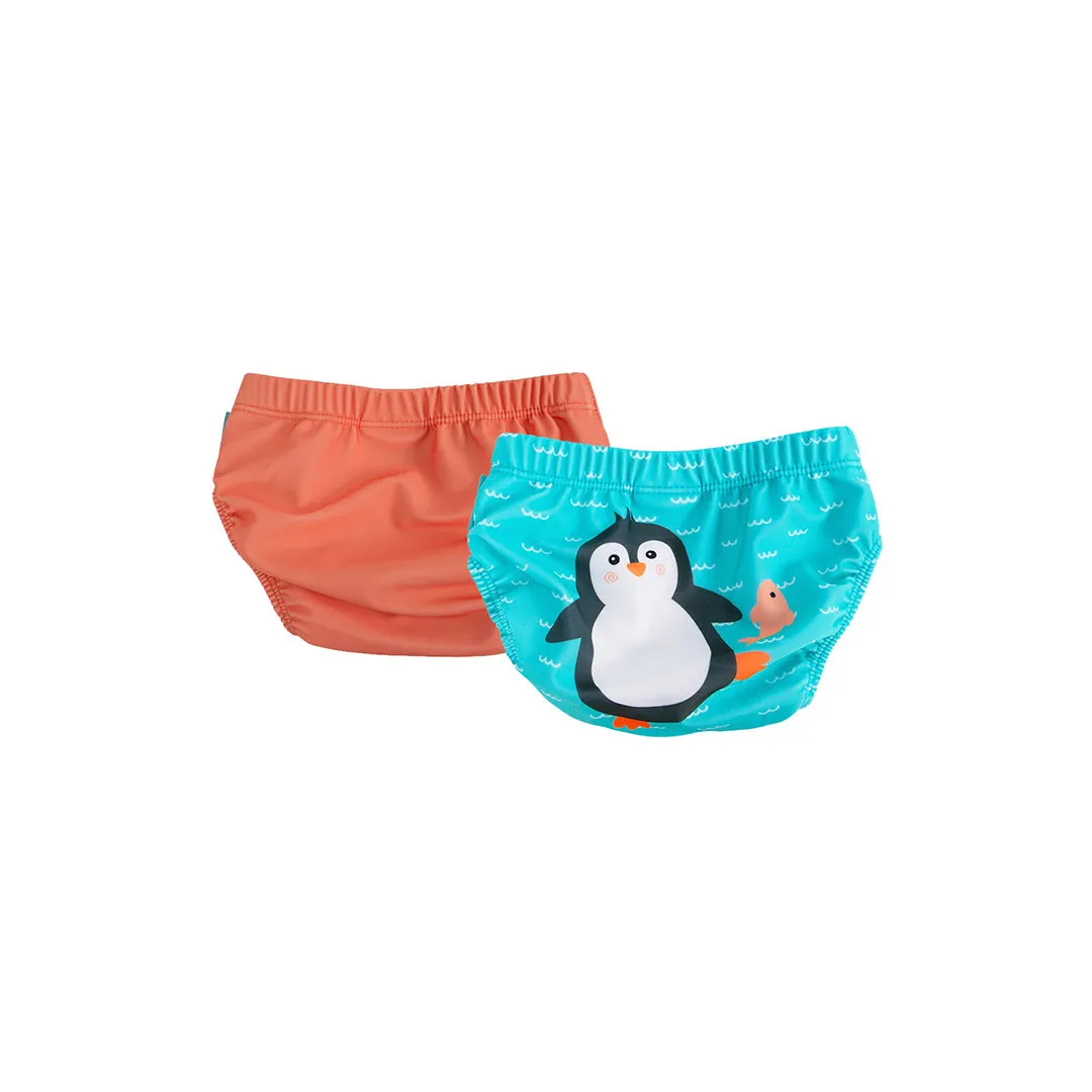 Knit Swim Diaper 2-Pc Set – Eco-Friendly, Reusable, UPF 50 Protection
