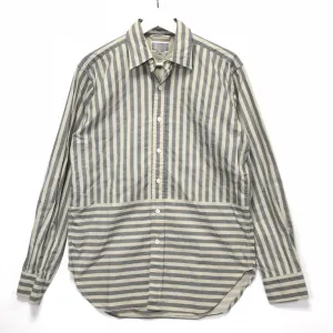 [L] Cav Empt (C.E) Striped L/S Shirt Beige/Grey