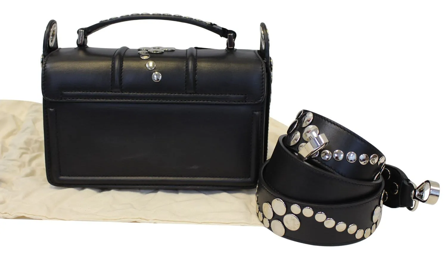 LANVIN Jiji Mini Studded Black Crossbody Bag - Last Call