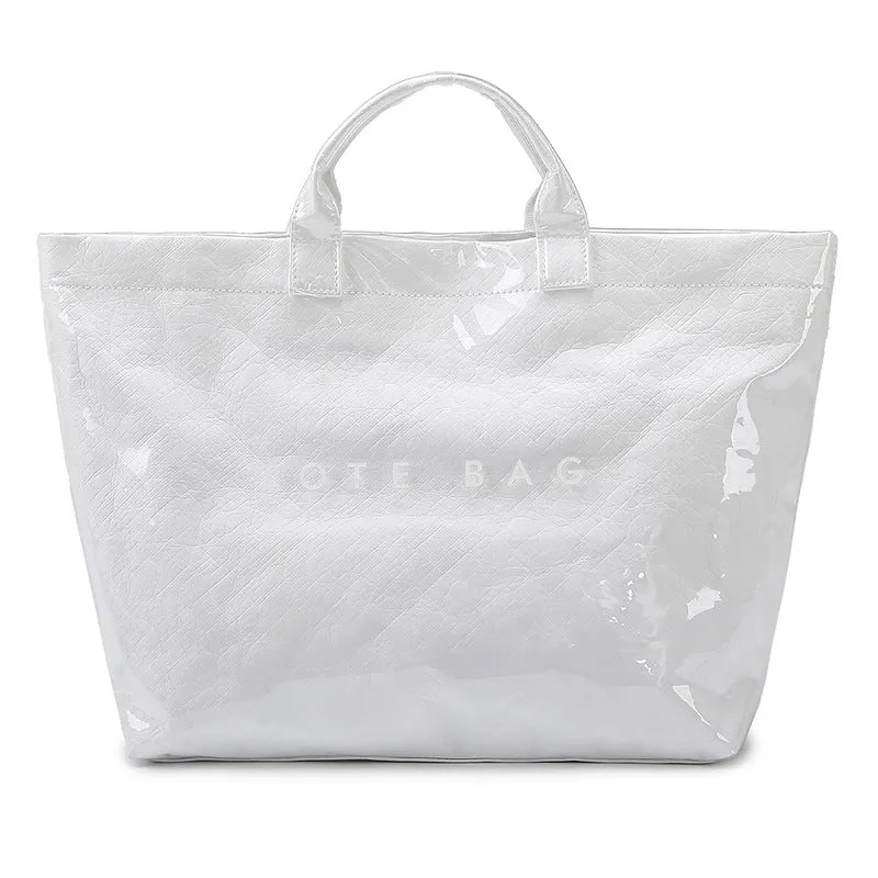 Large Capacity Gel Fashion Transparent Commuter Shoulder Bags